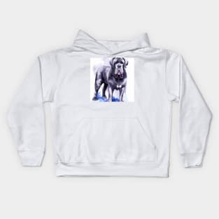 Neapolitan Mastiff Watercolor - Dog Lovers Kids Hoodie